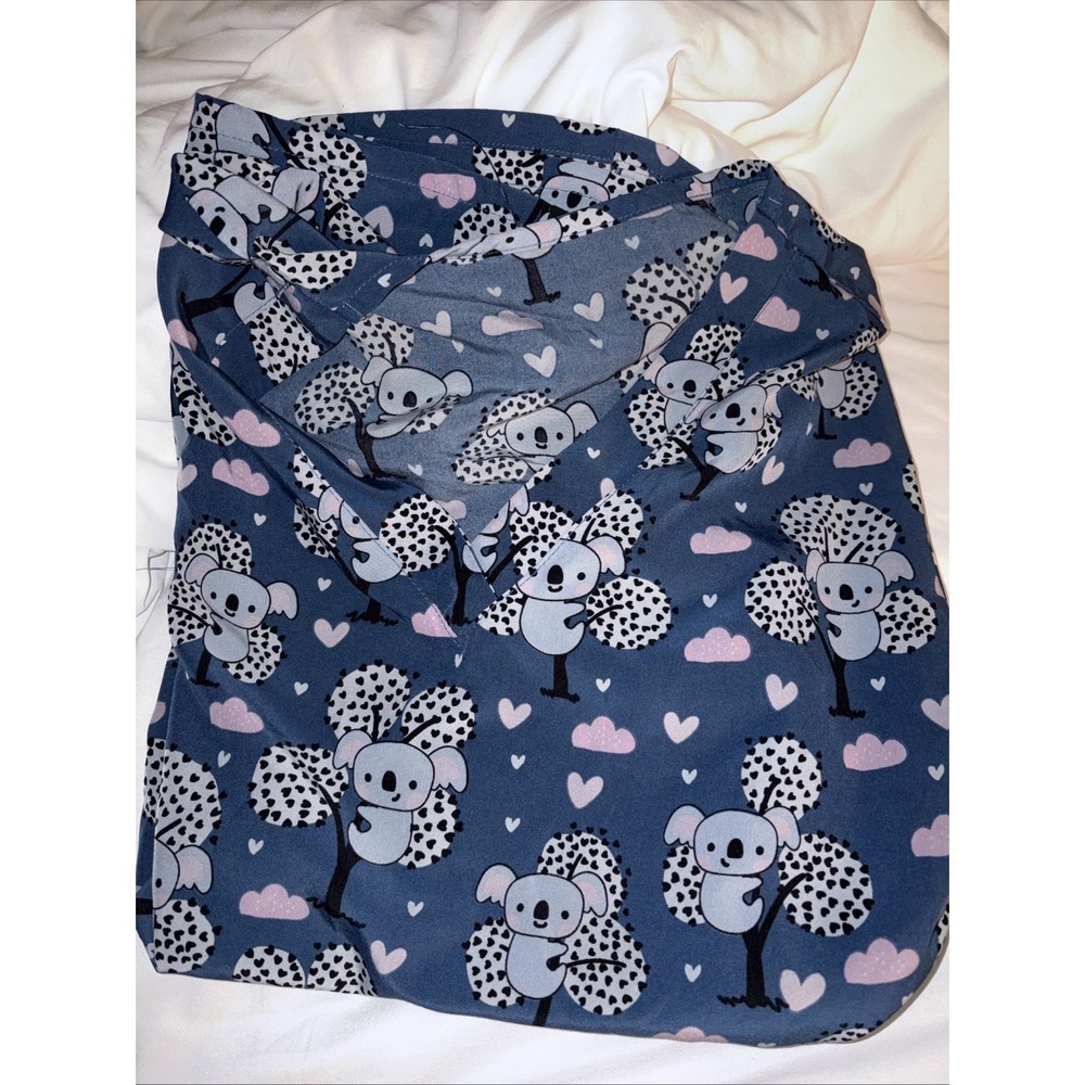 Women's DIVINE Scrubs By JDM Uniforms Koala Scrub Top Size 2x No Tag